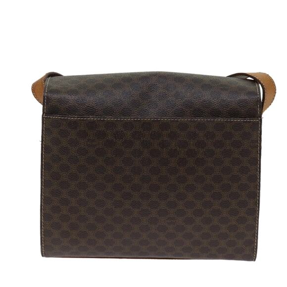 CELINE Macadam Canvas Shoulder Bag Pvc Brown - Picture 3 of 13